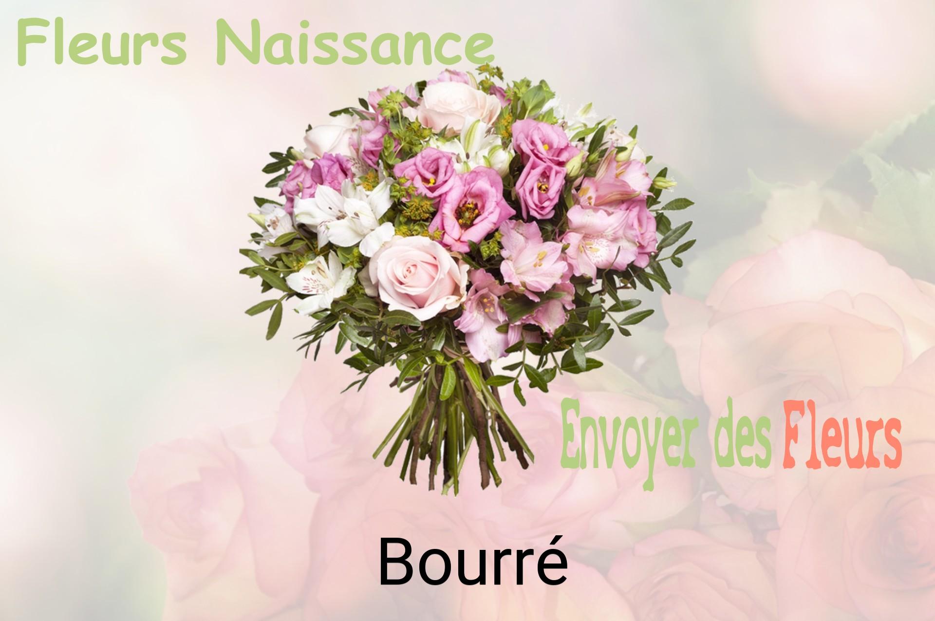 Bouquet de fleurs de naissance livré à Bourré